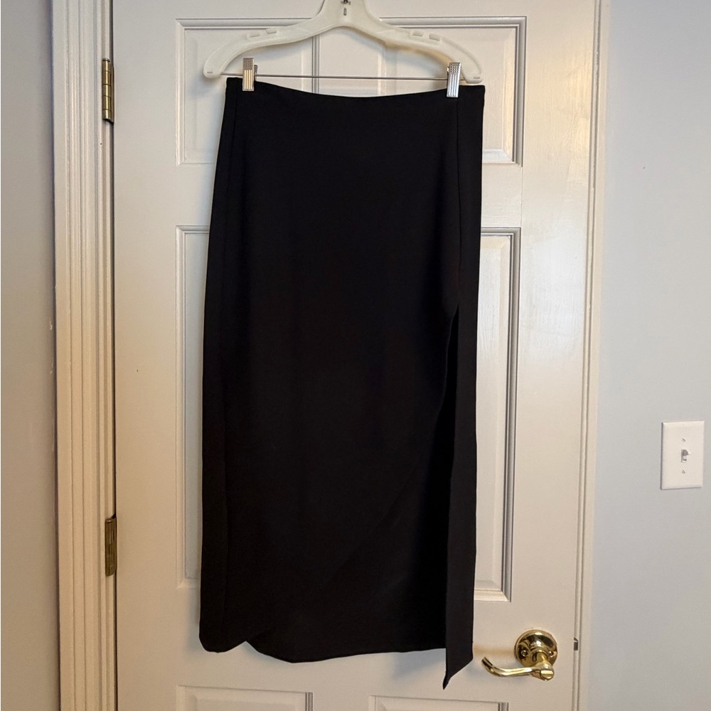 Abercrombie & Fitch Black Midi Skirt